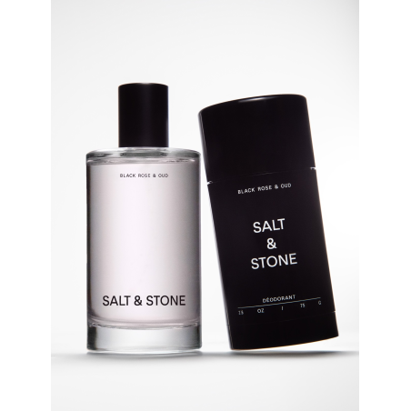 Salt & Stone Black Rose & Oud – tělový sprej s růží a oudem | Fasada