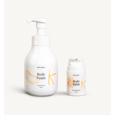 Malinna Kids Set – Body Balm & Body Foam | Přírodní dětská péče