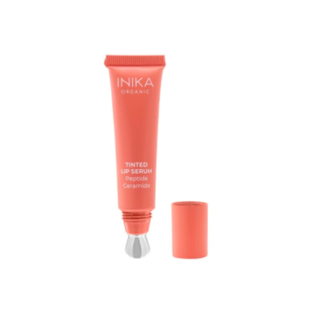 Inika Organic Tinted Lip Serum – zvětšující sérum na rty s peptidy