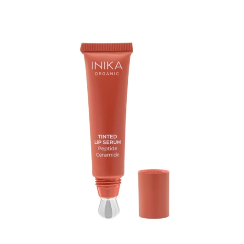 Inika Organic Tinted Lip Serum – zvětšující sérum na rty s peptidy