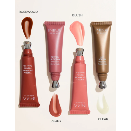 Inika Organic Tinted Lip Serum – zvětšující sérum na rty s peptidy